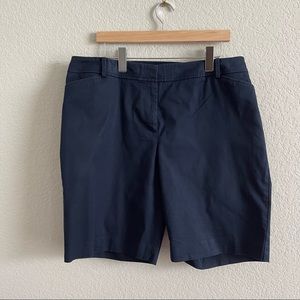 Talbots Perfect Navy Bermuda Shorts - 16W